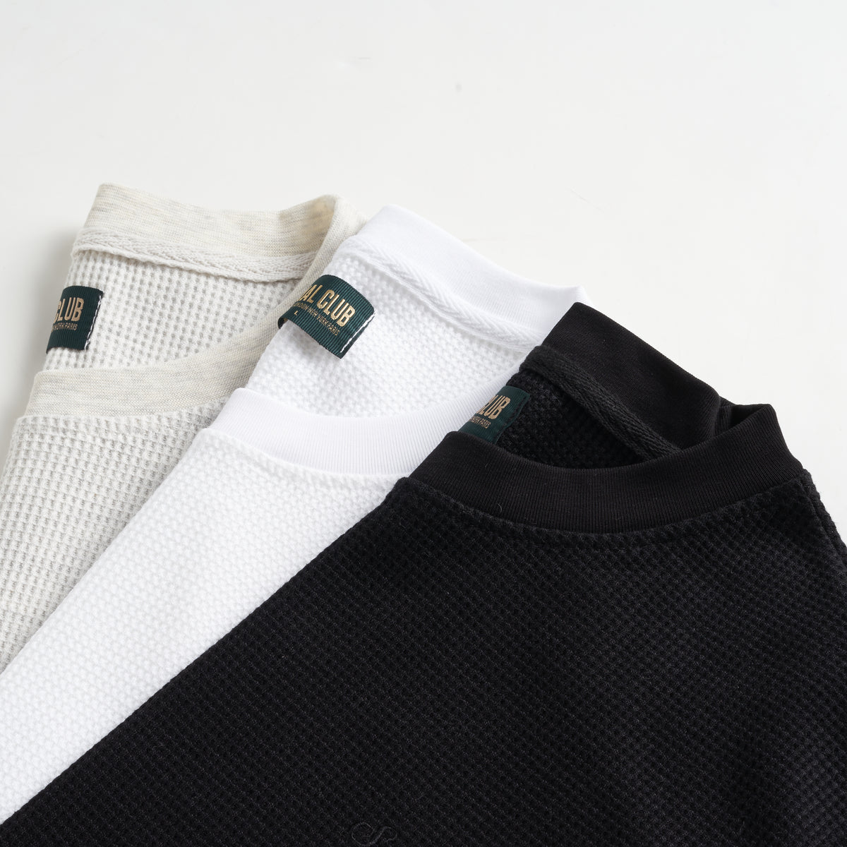Waffle L/S Tee - Ash Grey