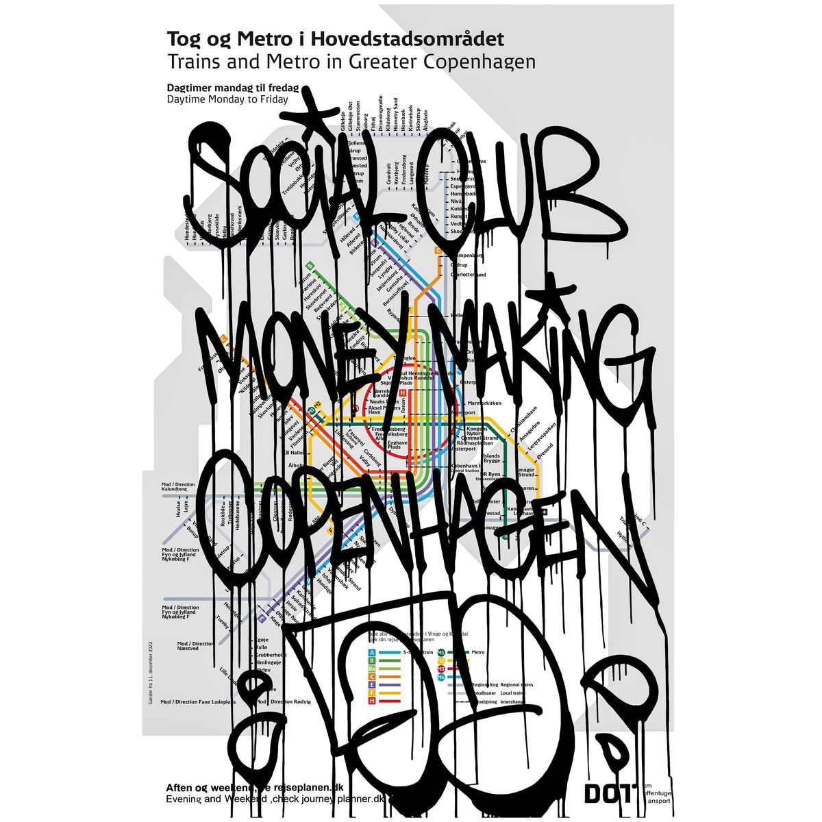 Social Club x Skiny Skimask - 'Money Making Copenhagen' Hand Signed Poster