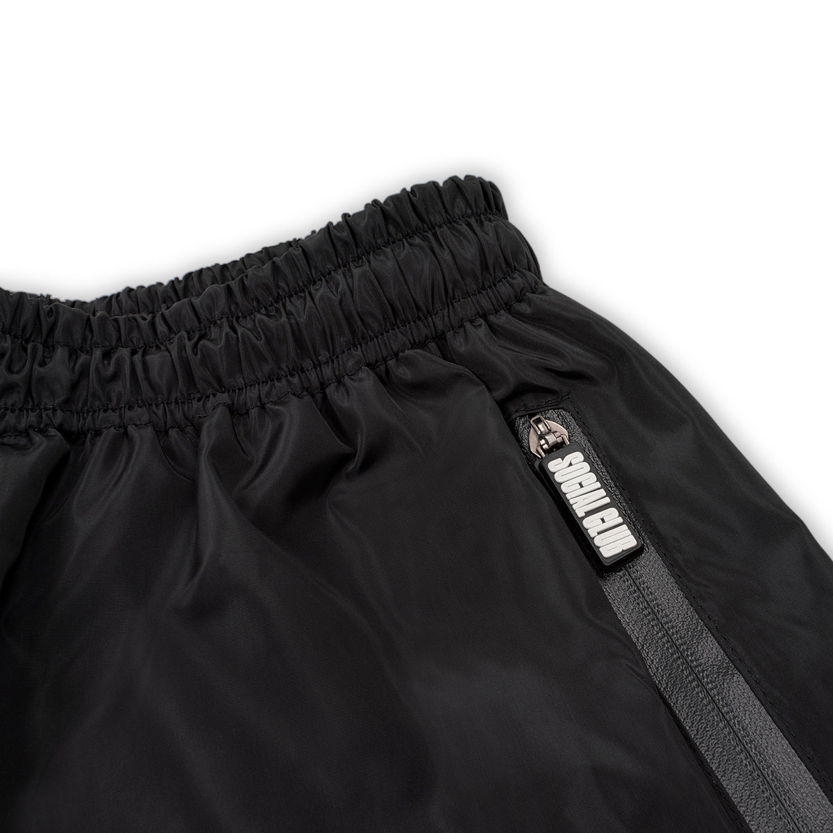 Rubber Logo Nylon Track Pants - Social Club