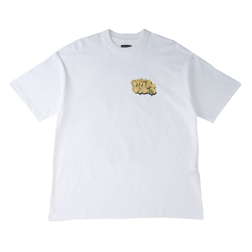 Social Club x Skiny Skimask - Heavyweight S/S T Shirt (White)