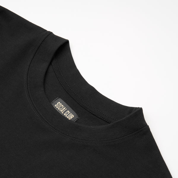 Social Club x Skiny Skimask - Heavyweight S/S T Shirt (Black)