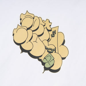 Social Club x Skiny Skimask - Heavyweight S/S T Shirt (White)