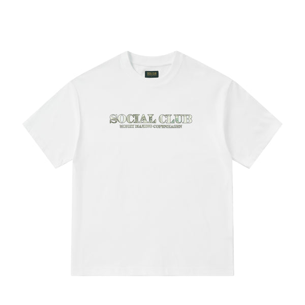 'Money Making Copenhagen' Heavyweight T-Shirt - White