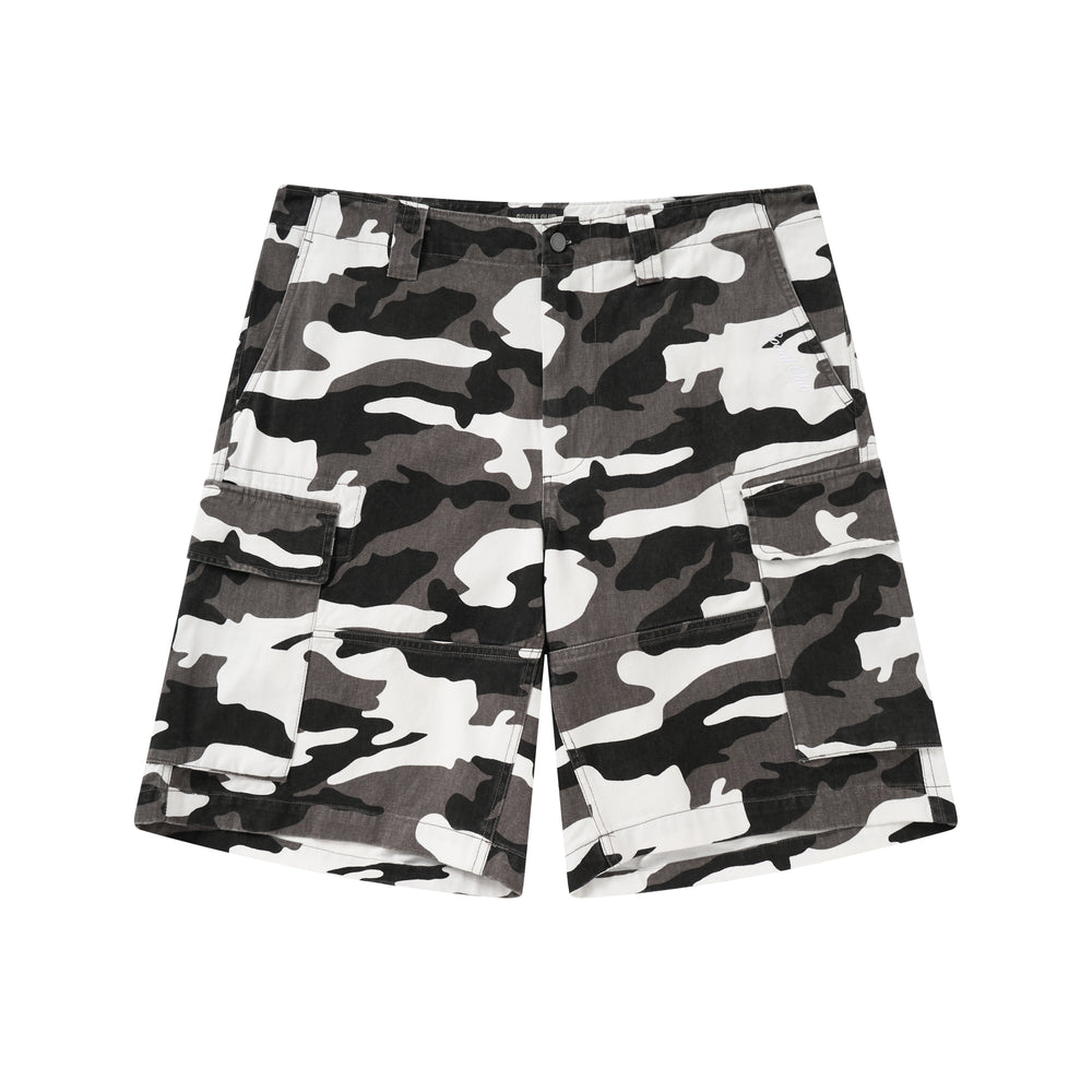 Snow Camo Cargo Shorts