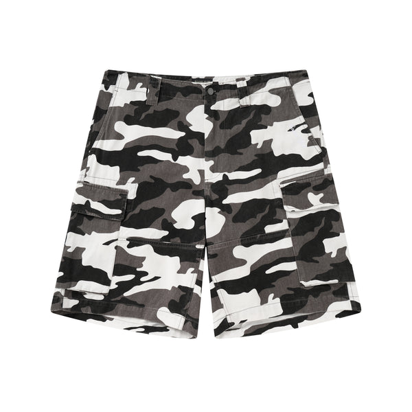 Snow Camo Cargo Shorts