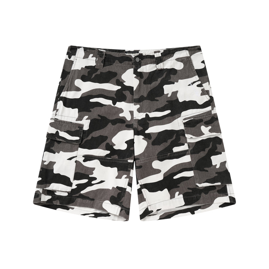Snow Camo Cargo Shorts
