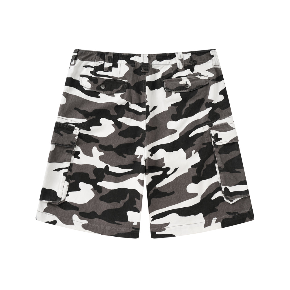 Snow Camo Cargo Shorts