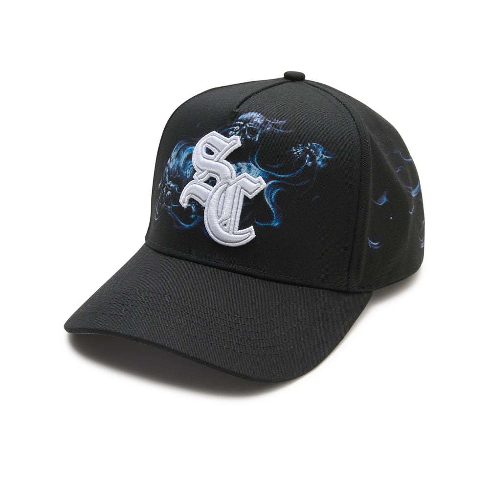 The Hand-Painted Skull Patch Snapback