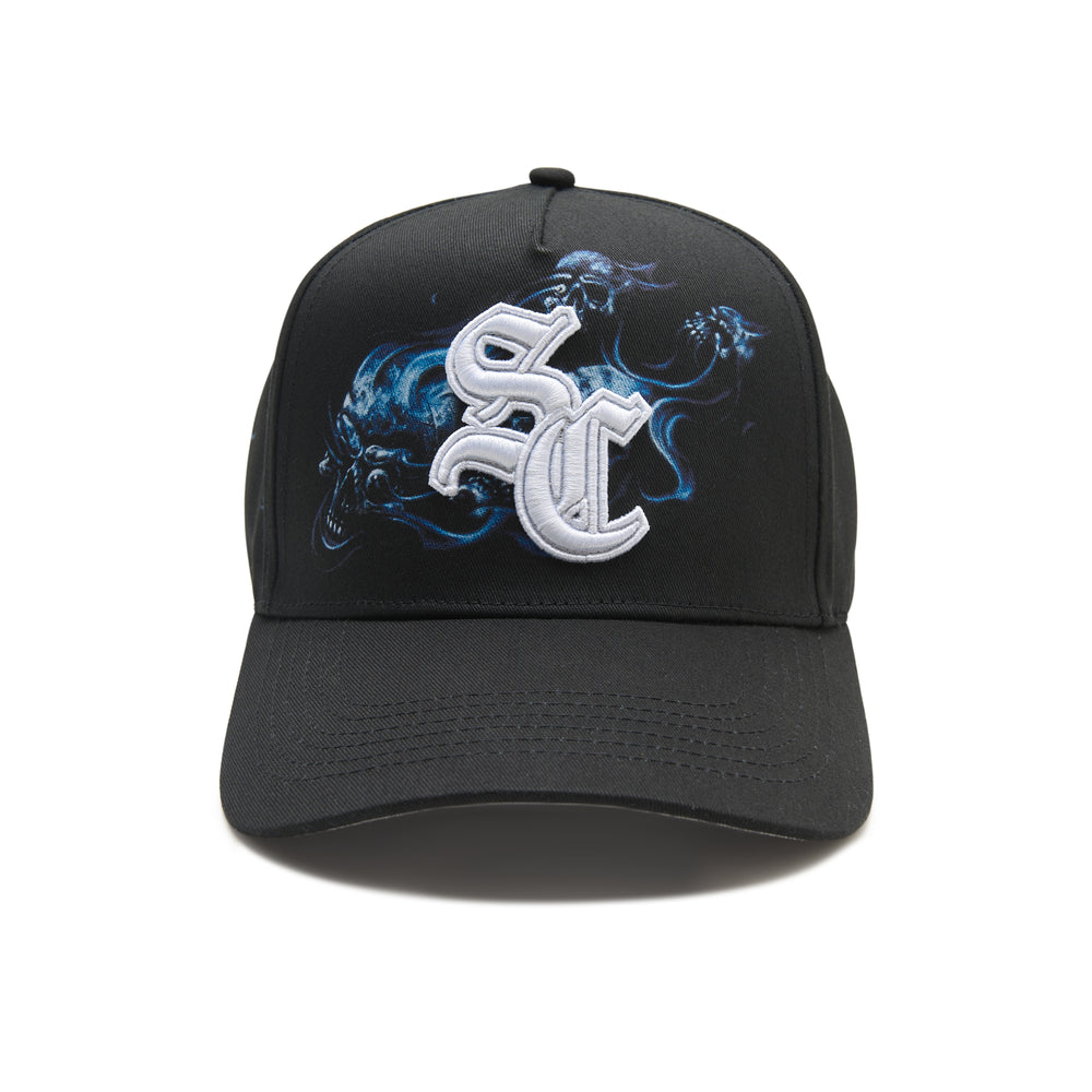 The Hand-Painted Skull Patch Snapback