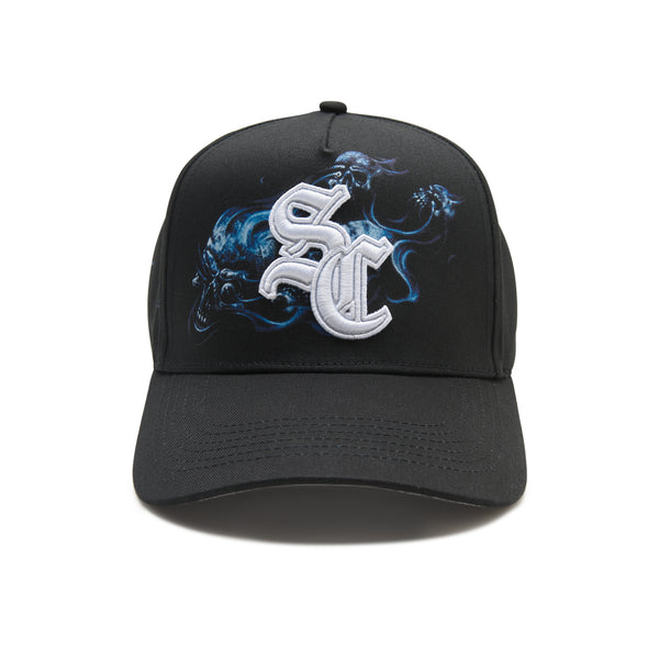 The Hand-Painted Skull Patch Snapback