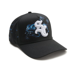 The Hand-Painted Skull Patch Snapback