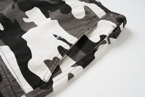 Snow Camo Cargo Shorts