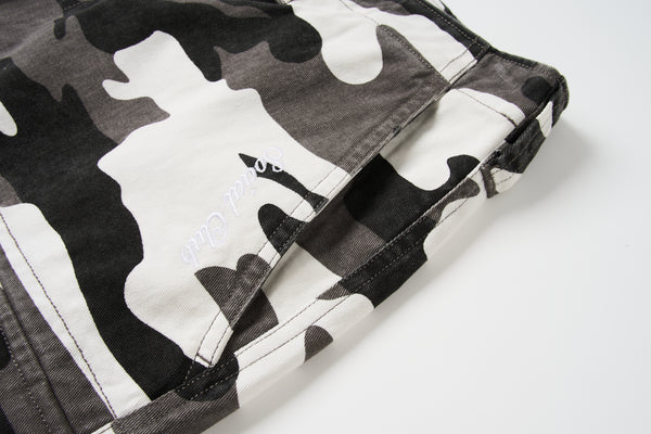 Snow Camo Cargo Shorts