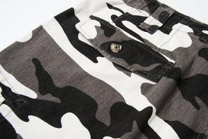 Snow Camo Cargo Shorts