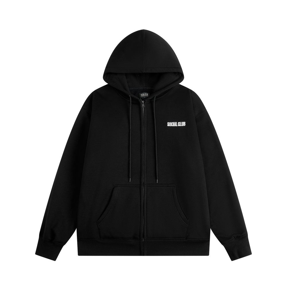The Butter Soft Zip Hoodie - Black