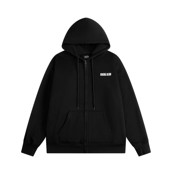 The Butter Soft Zip Hoodie - Black