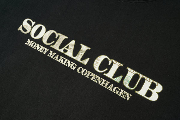 'Money Making Copenhagen' Heavyweight T-Shirt - Black