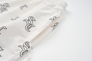 'SC' Monogram Nylon Shorts (Sand)