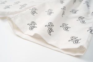 'SC' Monogram Nylon Shorts (Sand)