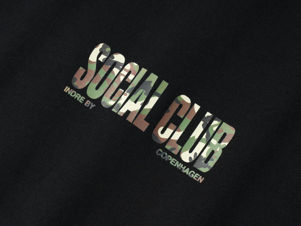 'SC Camo' Heavyweight T-Shirt - Black