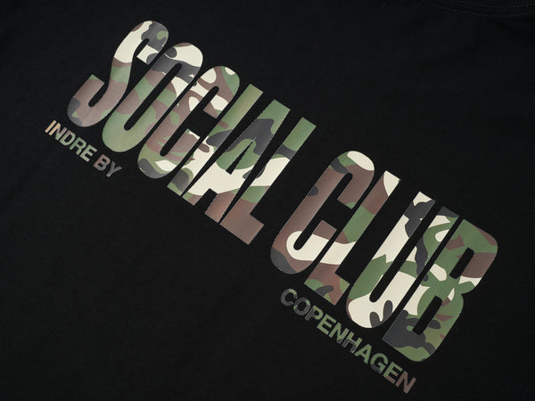 'SC Camo' Heavyweight T-Shirt - Black