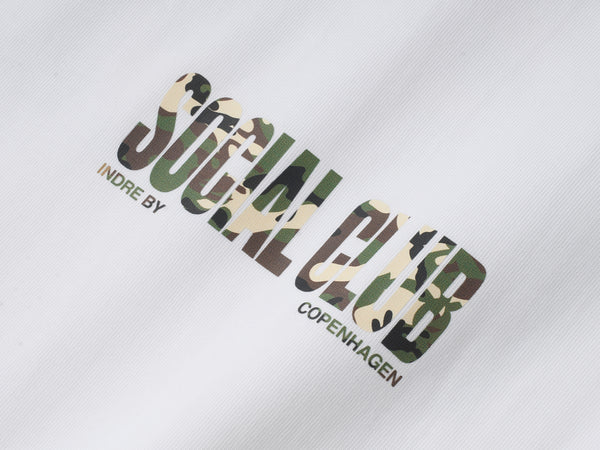 'SC Camo' Heavyweight T-Shirt - White