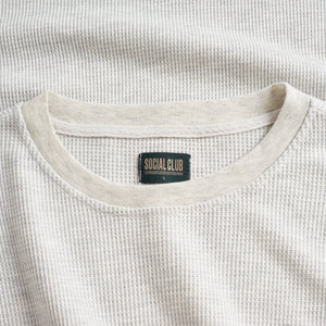 Waffle L/S Tee - Ash Grey