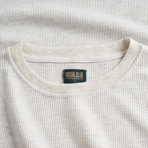 Waffle L/S Tee - Ash Grey