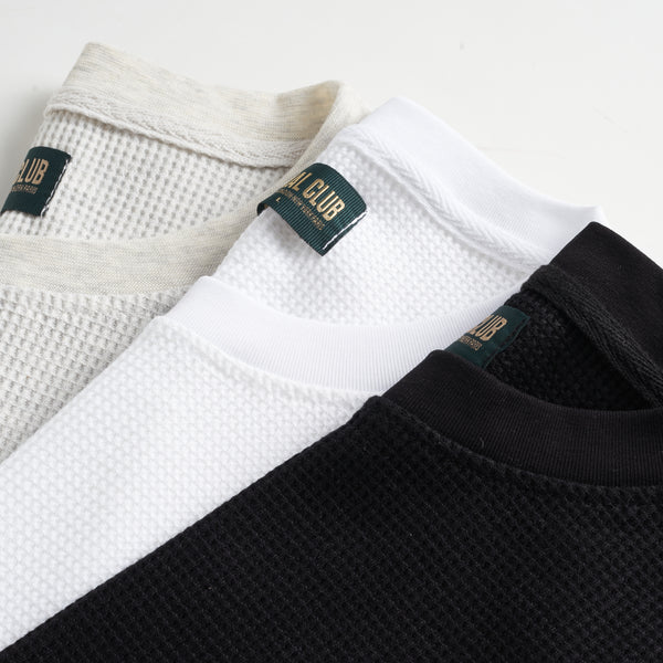 Waffle L/S Tee - Black