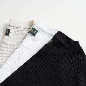 Waffle L/S Tee - White