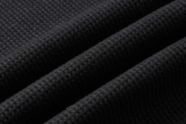 Waffle L/S Tee - Black