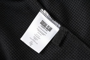 Waffle L/S Tee - Black