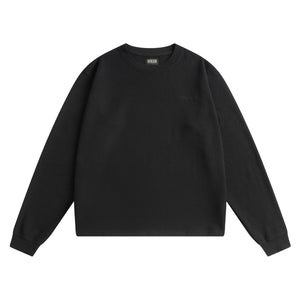 Waffle L/S Tee - Black