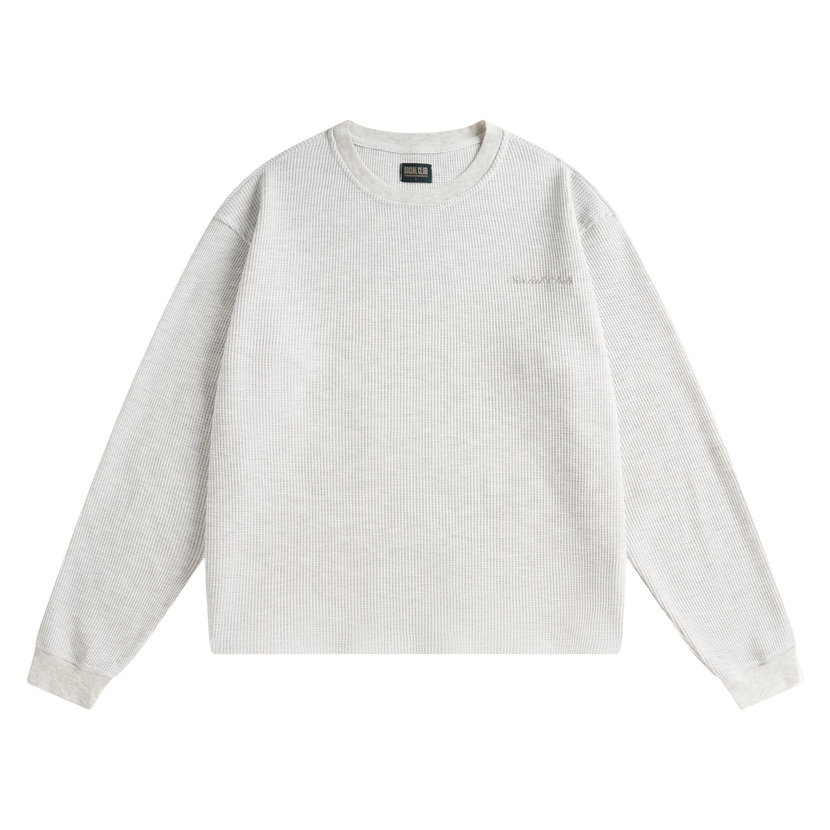 Waffle L/S Tee - Ash Grey