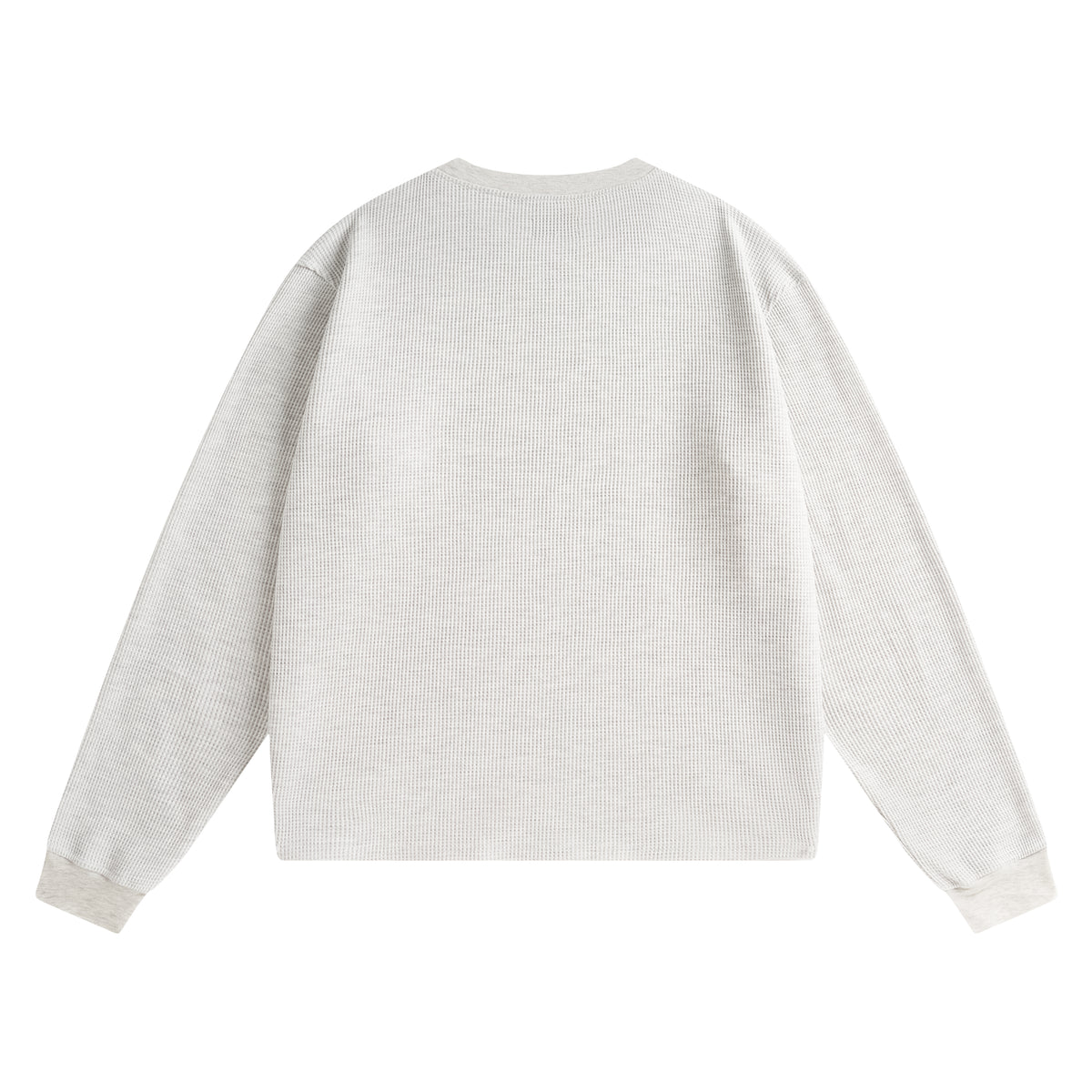 Waffle L/S Tee - Ash Grey