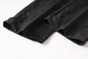 'SC' Monogram Track Pants - Black
