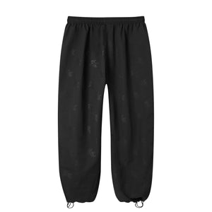 'SC' Monogram Track Pants - Black