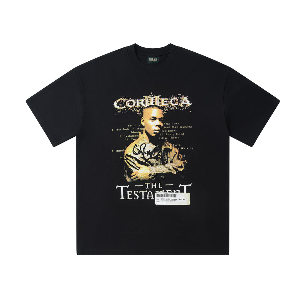 Cormega x Social Club - 'The Testament' 20th Anniversary Heavyweight T Shirt