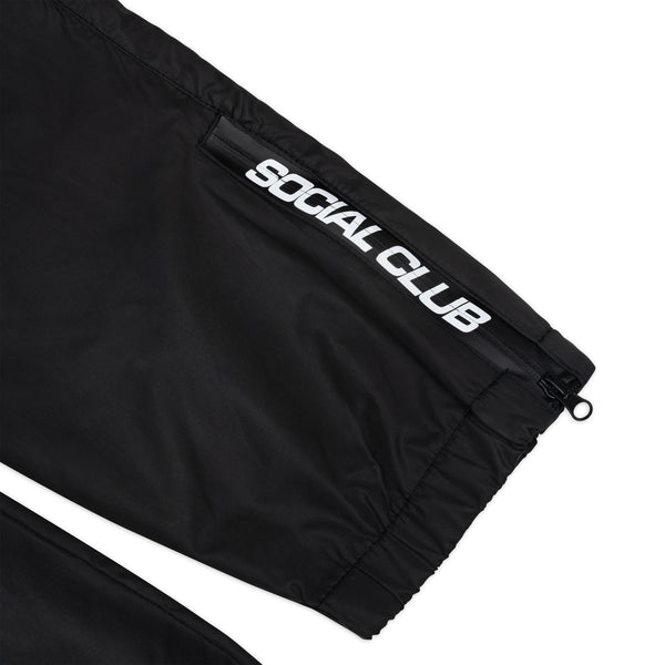 V002 Nylon Track Pants - Black