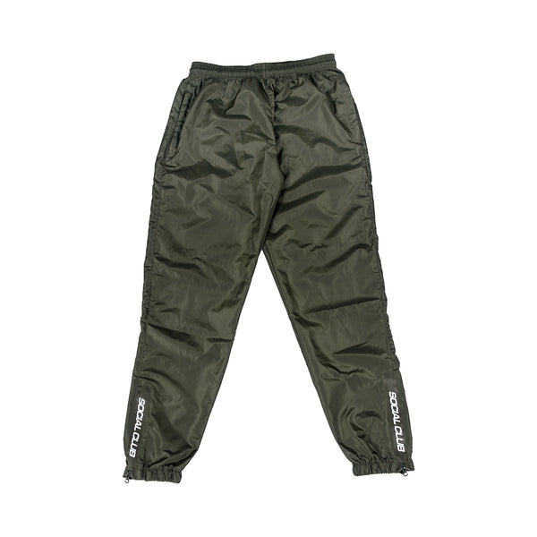 V002 Nylon Track Pants - Olive