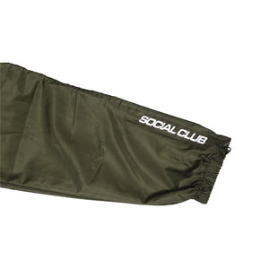 V002 Nylon Track Pants - Olive
