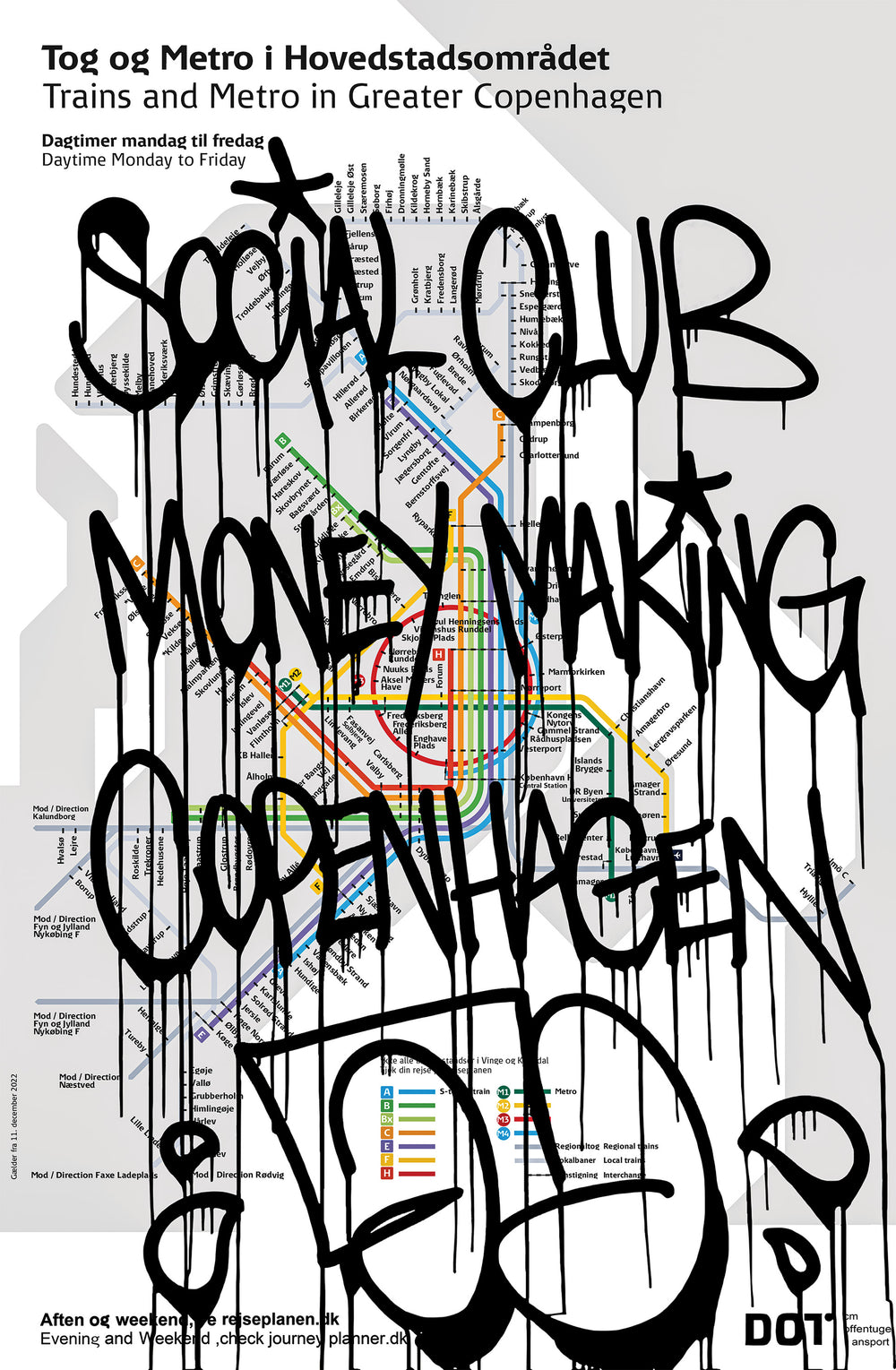 Social Club x Skiny Skimask - 'Money Making Copenhagen' Hand Signed Poster