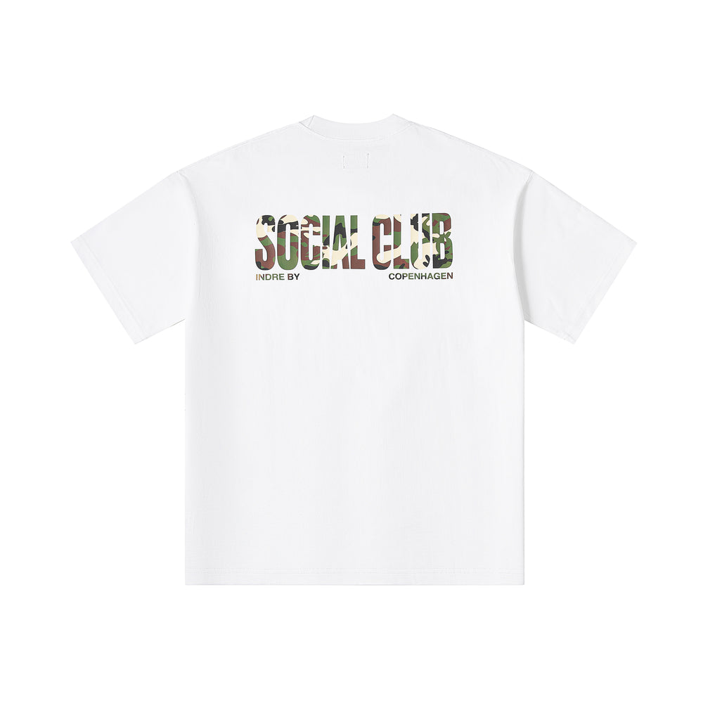 'SC Camo' Heavyweight T-Shirt - White