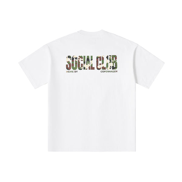 'SC Camo' Heavyweight T-Shirt - White