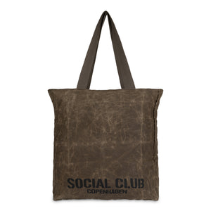 Waxed 'Army' Canvas Tote Bag