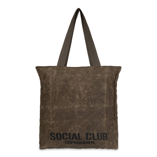 Waxed 'Army' Canvas Tote Bag