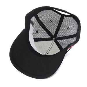 Triple Black Patch Trucker Cap