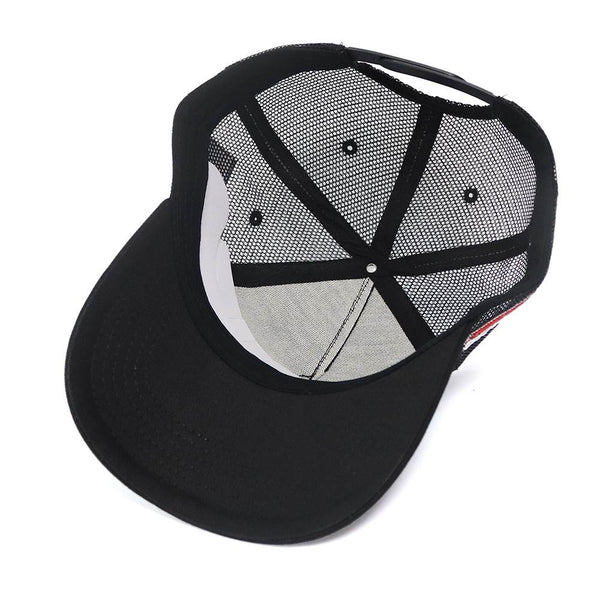 Triple Black Patch Trucker Cap