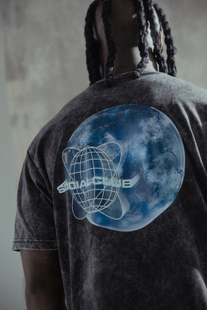 'Social Club Worldwide' Vintage Wash T-Shirt