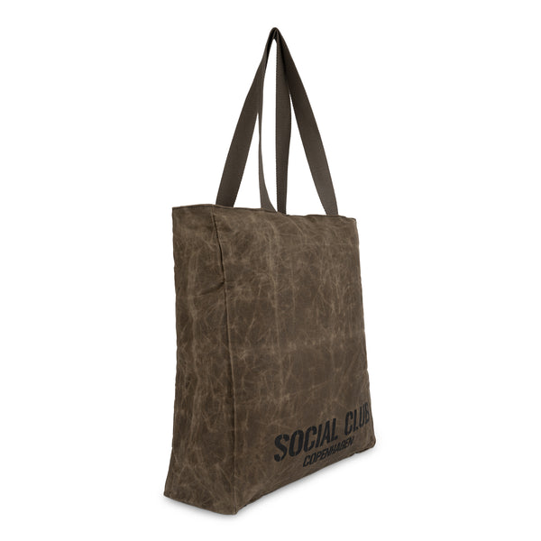 Waxed 'Army' Canvas Tote Bag